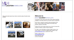 Desktop Screenshot of miamilocationhomes.com