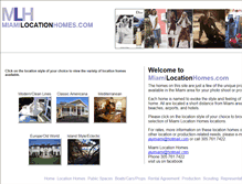 Tablet Screenshot of miamilocationhomes.com